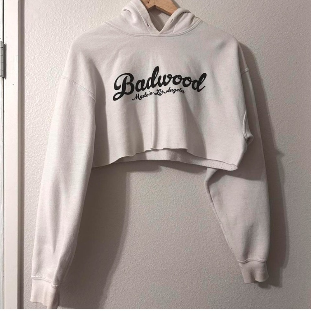 Badwood Cropped Hoodie Size M